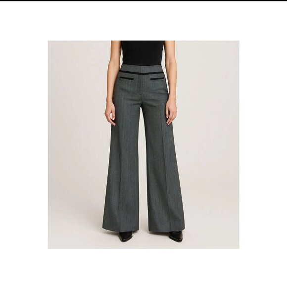 Anthropologie Leifsdottir women highrise woolblend pants size 8 capsule workwear - Picture 1 of 11